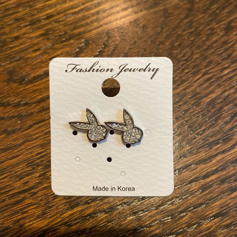 Playboy bunny earrings